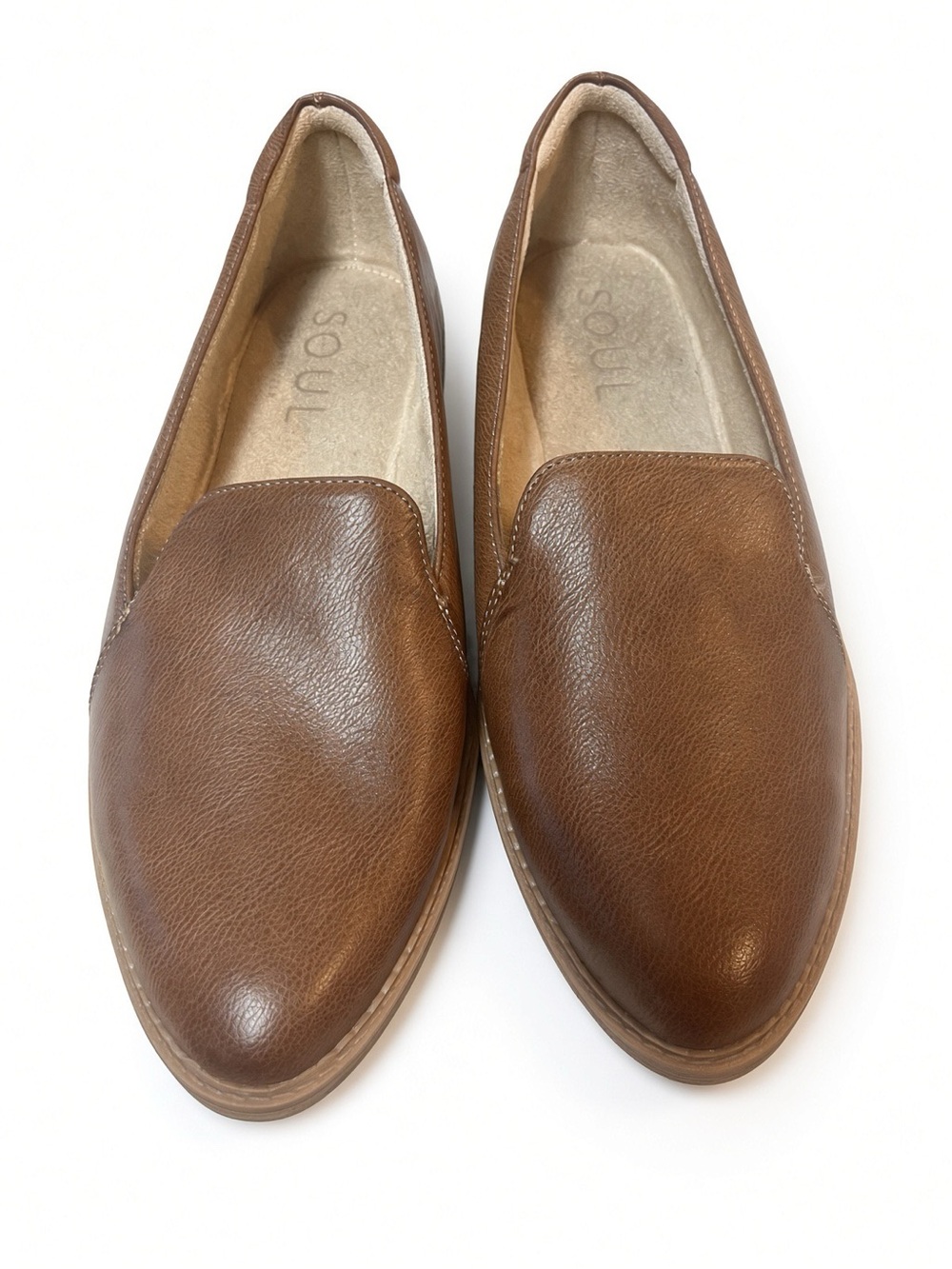 NWOB SOUL Naturalizer Yippee Slip On Loafers Saddle Brown 9W